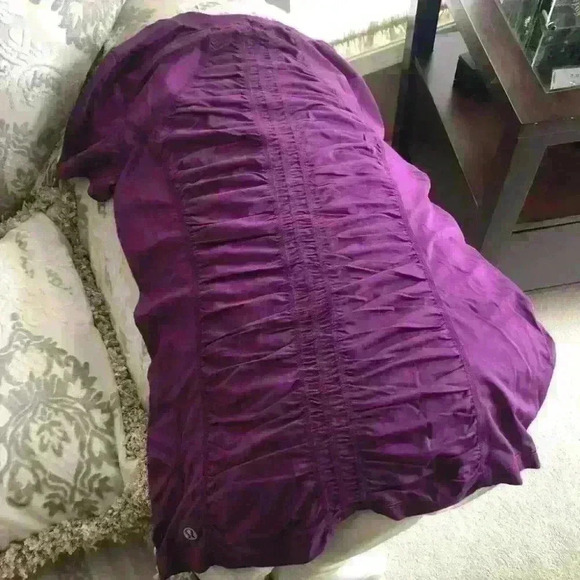 LULULEMON Push Yourself Run - Do It Now -  Purple V Neck Top - Picture 7 of 8